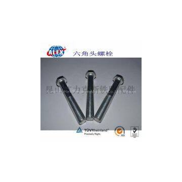 Hex Head Bolt For Railway Fasteners, Crane Rail Hex Head Bolt , China Low Price Plain Oiled Hex Head Bolt photo-3
