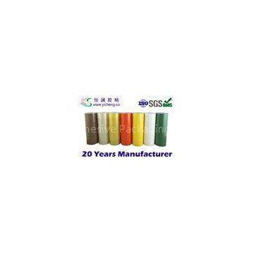 Tasteless BOPP Colored Adhesive Tape , 100mm Red / Green Packing Sealing Tapes