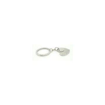 White Metal Stamping Stainless Steel Keyrings / 316 stainless steel jewelry