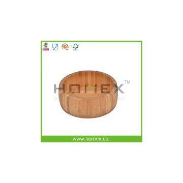 Natural Attractive Kitchenware Tools/Bamboo Round Dark Salad Bowls/HOMEX-FSC/SGS/FDA/LFGB/BSCI photo-2