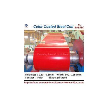 Color Coated Galvanized Steel Coil / PPGI