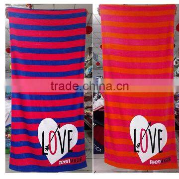 Microfiber Fabric Material and Square Shape Print Beach Towel