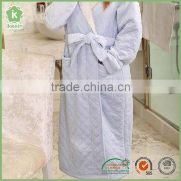 China Factory Flannel Girl Super Berber Fleece Bathrobe