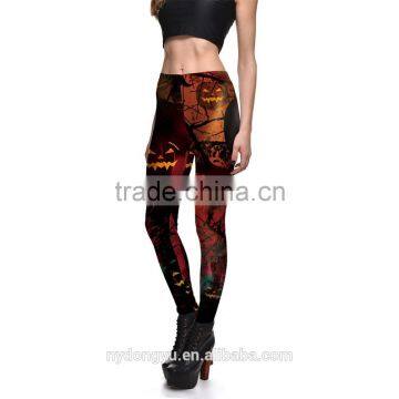 pumpkin lantern jogging yoga legging capris/morning xg plus size fitness training athletic legging/tight sports pants