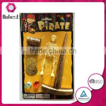 Factory price halloween pirate set ZP419 fancy party decorations kids pirate play set