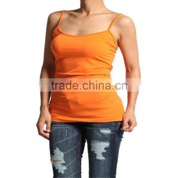 Classic fashion Plain Solid seamless cami orange color