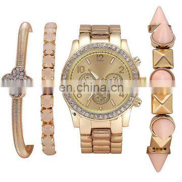 New Arrival Fashion Beautiful Fancy Ladies Gold Bracelet Watch photo-3