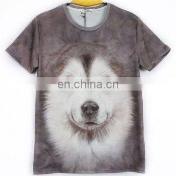 Mens Summer Clothing 3D Animal Print Round Top T-Shirt Graphic Casual Tee Blouse photo-3