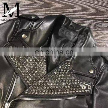 Wholesale Real Leather Jacket High End Fashion Women Harley Leather Jacket Italy Leather Jackets photo-3