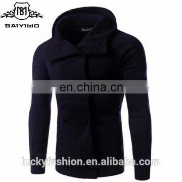 2016 New Design Winter Causal Blank Custom Button Down Mens Hoodies