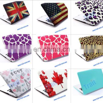 Popular Folio Plastic Protective Hard Shell Case For Apple Macbook Air 13 inch