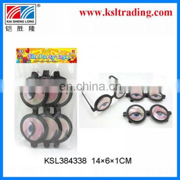 Promotional toy children plastic toy glasses(3pcs)