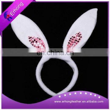 Rabbit ear pink Christmas Headband