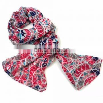 Polyester scar viscose scarf