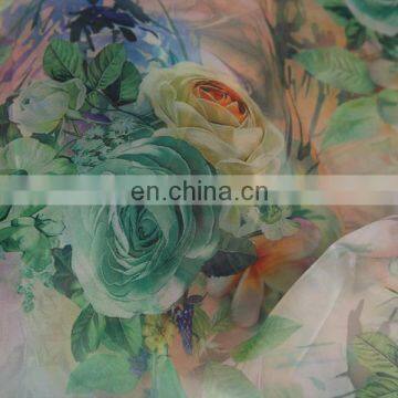 2015 best selling digital printing fabric printed organza fabric