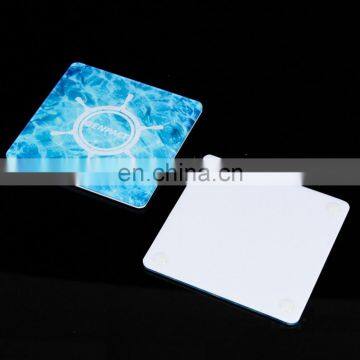 Square Custom Printed Water-resistant Acrylic Drink Coaster for promotion