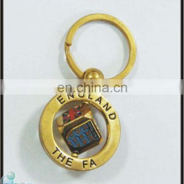 customized spinning dice england souvenirs metal keychain wholesale