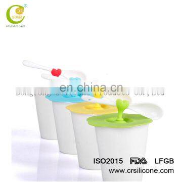 Eco-friendly Safe Fruit Design Rubber Silicone Cup Lids Cover photo-6