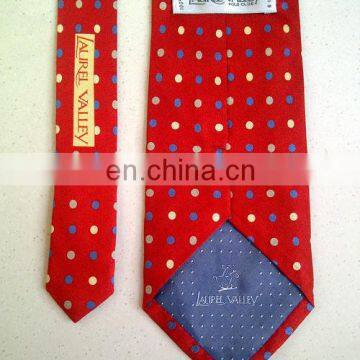 silk neck tie from manufacturer