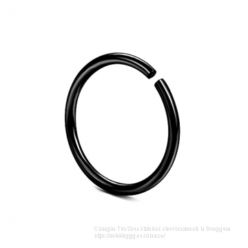 Amazon Explosion Stainless Steel Flat Nose Ring Earrings 316 Body Piercing Earrings Titanium Steel Nose Pin Manufacturers photo-5