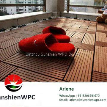Wooden Design Pvc Outdoor Decking Tile Diy for Decoration