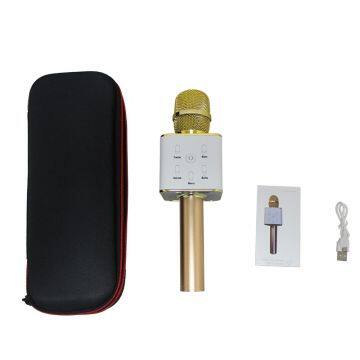 Q7 Handheld Karaoke Player KTV Wireless Microphone Speaker Blue Tooth Home Karaoke Mic Player photo-5