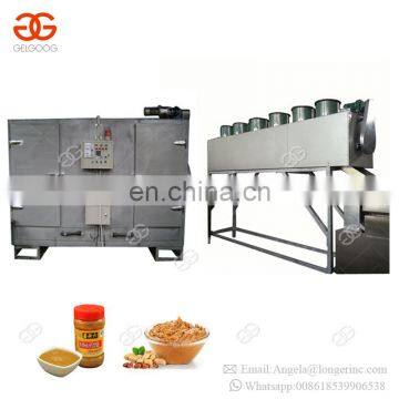 Continuous Electric Automatic Cocoa Bean Grinding Sesame Tahini Production Line Hummus Jam Peanut Butter Line Machine photo-6
