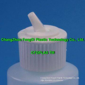 24-410 White PP Pivot Spout Caps for Disinfectant Bottles photo-3