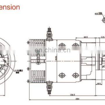 24V Car Wheel dc Motor 1.2KW