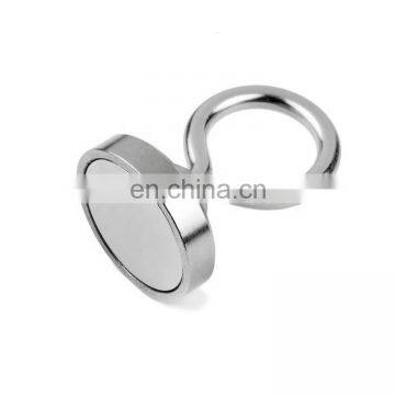 Customized stainless steel neodymium magnetic super strong fishing pot magnet for sale