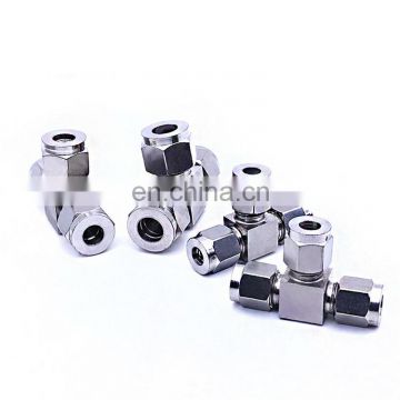 ZG3/8'',O.D 10 mm male thread PU Nylon tube 316l stainless steel pipe stainless steel tubing elbows