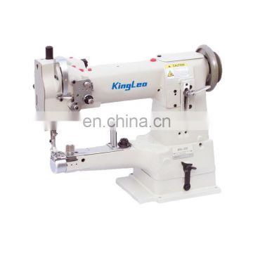 Single needle cylinder bed lockstitch sewing machine for leather