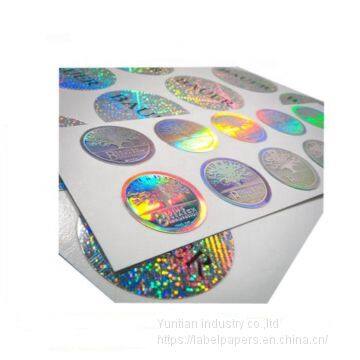 Factory Hologram A3 Lasered Label Printing Hologram Adhesive with Bottle Jar Label Sticker