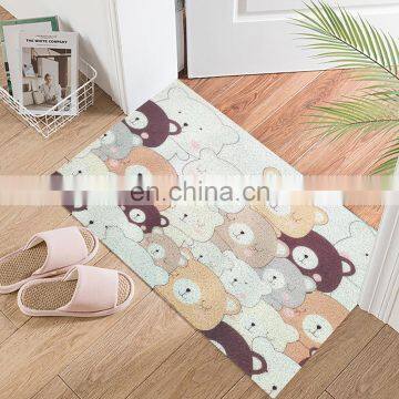 cross-border custom washable 3d printed custom plastic pvc rug rubber carpet roll