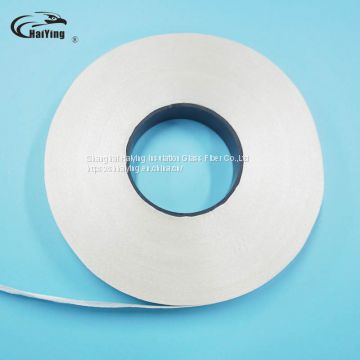 Polyester resin impregnated glass fiber banding tapes