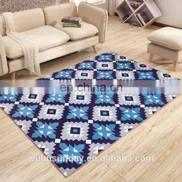 PRINTED SHORT PLUSH MAT - 3607 COMTEMPERORY MODERN DESIGN