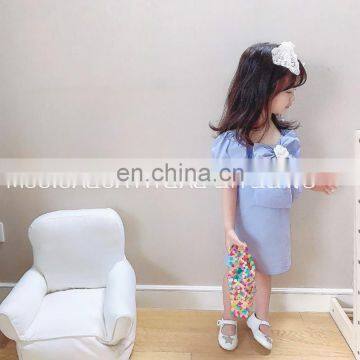 2020 New Girls Big Bow Dress Fashion Cotton Summer Girls Dresses