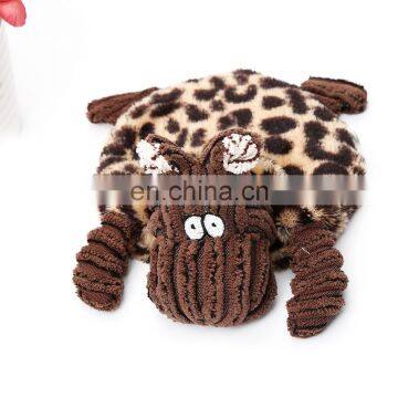 HOT HQPT-005 Manufacturer Wholesale Corduroy Cute Rabbit Hippopotamus Mouse Squeaky Dog Toy Plush