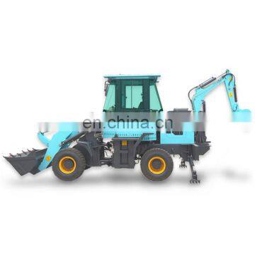 Multi-purpose 4 Wheel Drive Mini Wheel Excavator Backhole Loader Forklift photo-4