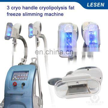 3 Cryo Handle Fat Freezing Cold Lipo For Beauty Salon