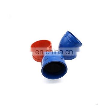 FM Approved ductile cast iron grooved galvanized end fittings for chilled water