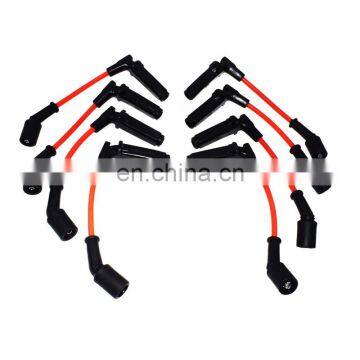 8Pcs Ignition Spark Plug Wire Cable For Chevrolet Corvette GMC Savana 671-8161