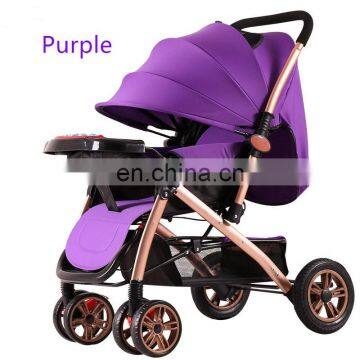 China Factory Hot Sale Baby Stroller Lightweight Foldable Infant Pram Multifunction Pushchair photo-3