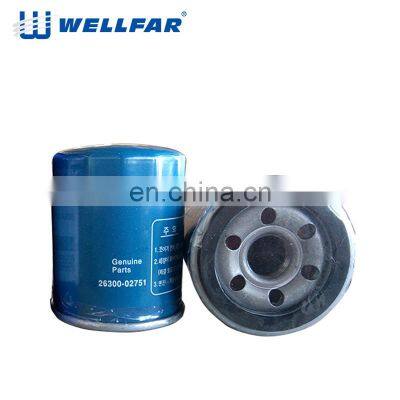 Blue body 26300-02751 car engine synthetic cabin/oil/air/fuel auto car Filter for Hyundai