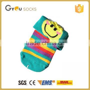 2016 smile design cute cotton baby socks anti slip indoor socks