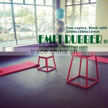 Rubber gym flooring/crossfit flooring
