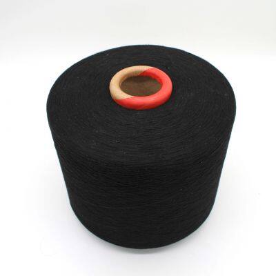 wenzhou manufacturer supplies 60/40 polyester-cotton knitting gloves yarn ne6 black yarns