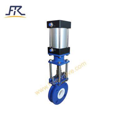 2 Inch Pneumatic Ceramic Lined Knife Gate Valve photo-3