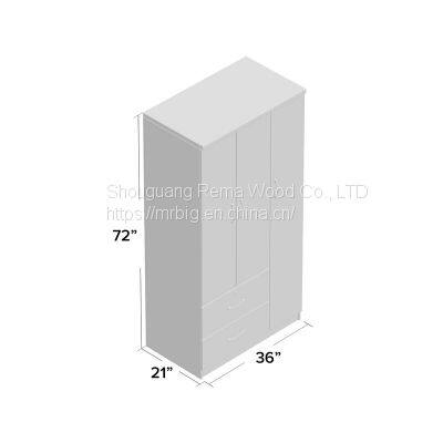 Armoire Wardrobes Modern Wardrobe With Drawer And Storage For Home Bedroom photo-4