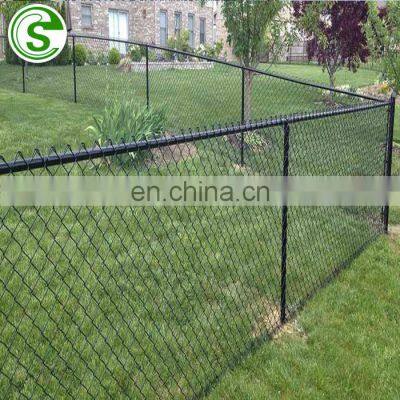 Cyclone wire fence philippines with pvc coated chain link mesh fence